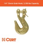 1/4" Clevis Grab Hook (3,150 lbs, 3/8" Pin)