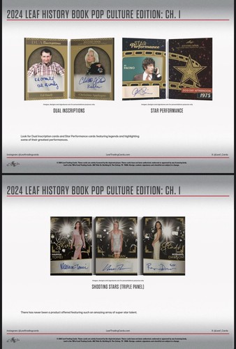 2024 Leaf History Book Pop Culture Edition Chapter One Factory Sealed Hobby Box - Picture 6 of 7