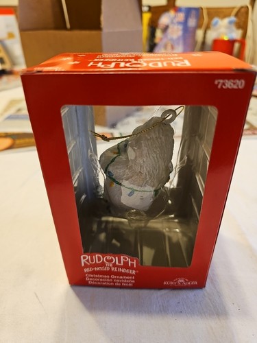 Kurt Adler BUMBLE Rudolph The Red Nose Reindeer Christmas Ornament In Box - Picture 2 of 4