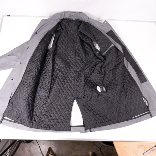 Mackage Montreal Button Up Rain Jacket Winter Trench Coat Adult 38 Gray Silver - Picture 6 of 13