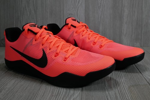 Rare Nike Kobe 11 Barcelona 836183 806 Basketball Sneaker Orange Black Mens 18 - Picture 3 of 6