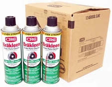 CRC Brakleen Brake Parts Cleaner High Strength Formula Non-Chlorinated 15 Pack