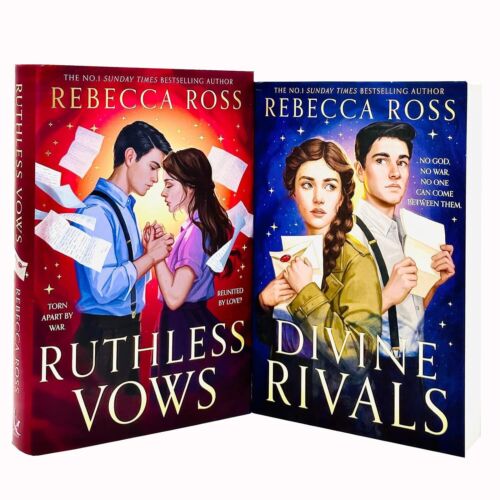 Letters of Enchantment 2 Books Set By Rebecca Ross Divine Rivals Ruthless Pprbck - Bild 2 von 2