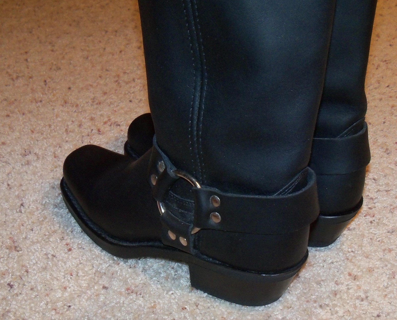 NEW FRYE Women's Black Leather 12R, Harness Harness Harness Biker Boots 6.5 M, 77300, Square Toe 36bce7 NEW FRYE Women's Black Leather 12R, Harness Harness Harness Biker Boots 6.5 M, 77300, Square Toe 36bce7
