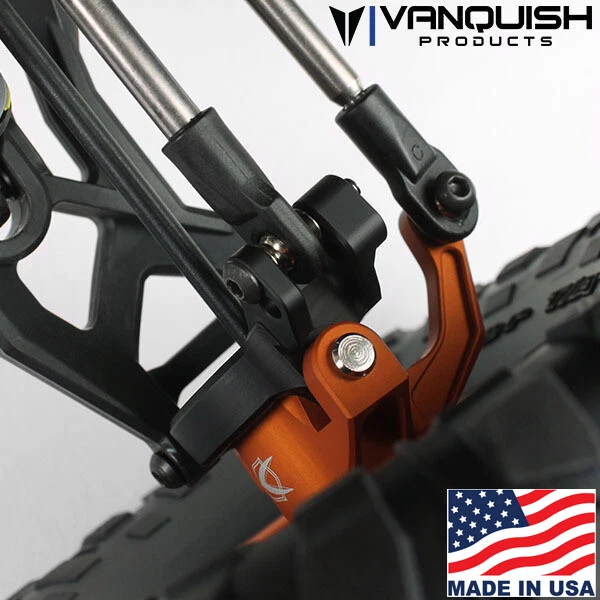 Vanquish VPS07581 Clear Anodized Front Caster Blocks Axial Yeti - Image 4 of 4