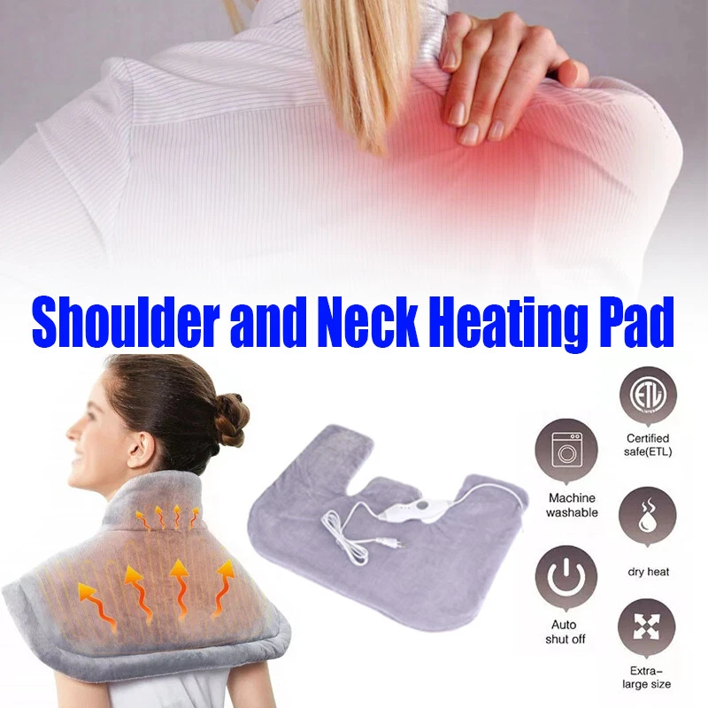 Electric Heating Wrap Pad Neck Shoulder Back Warmer Blanket Support Pain  Relief | eBay