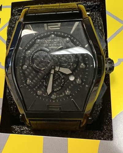 Invicta 0747 Herren Reserve Vortiz Swiss Made schwarz ionenbeschichtet Chronograph Uhr - Bild 7 von 16