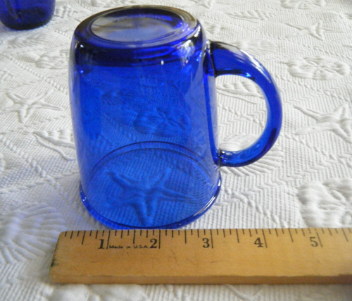 VINTAGE KOBALTBLAUER TRINKEBECHER - HERGESTELLT IN ARCOROC FRANKREICH - 4" SCHÖN - Bild 4 von 6