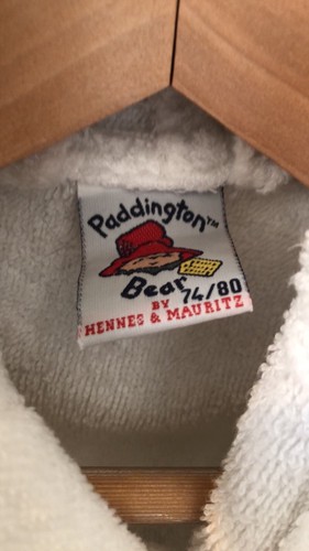 Vintage 100% Cotton Towelling Paddington Bear Dressing Gown Robe - Picture 3 of 7