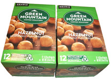 Green Mountain Roasted Hazelnut Coffee Keurig K-Cup Pods 24 Count 2 X 12