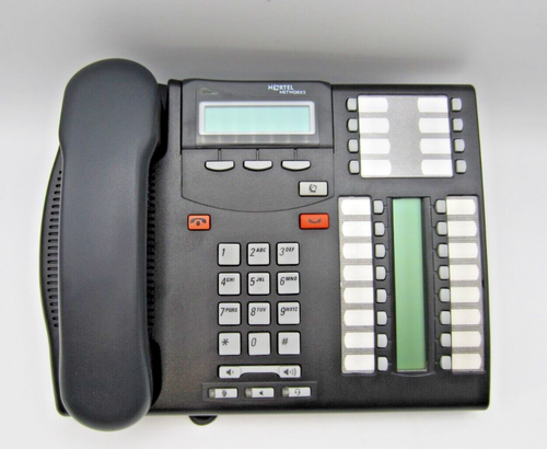 Nortel Norstar T7316E (NT8B27JANAE6) anthrazitfarbenes Digitaltelefon (15 auf Lager) - Bild 2 von 3