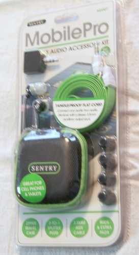 earbuds Sentry Mobile Pro Travel Portable Audio Accessory Kit MH007 New - 第 1/2 張圖片