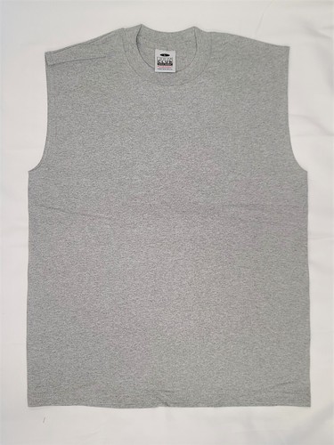 Proclub Men's Heavyweight Sleeveless Muscle T-Shirt ~ White, Black, Gray - Picture 3 of 5