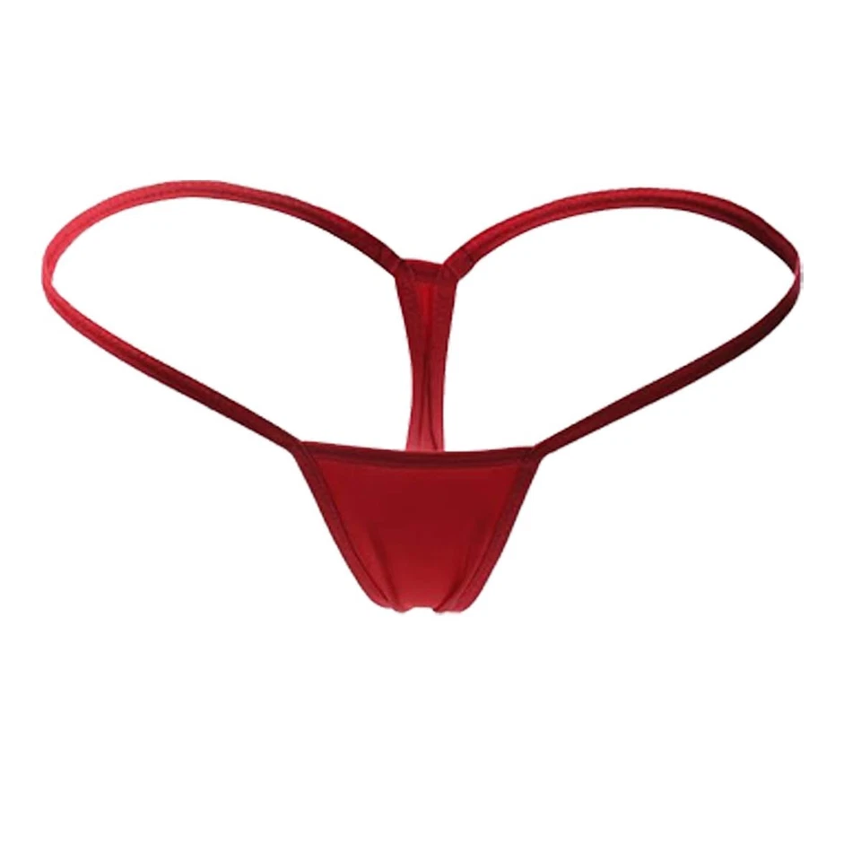 Paquete de 5 bragas de micro cuerdas para mujer mini lencería sin costuras ropa interior bragas Foto 2 de 4