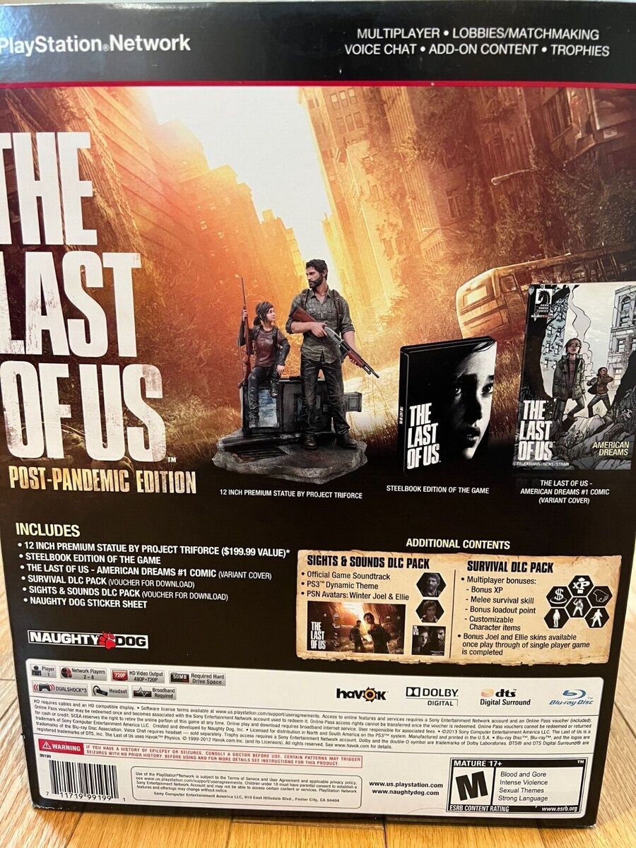 The Last of Us PS3 Game Sticker game of the Year Edition 