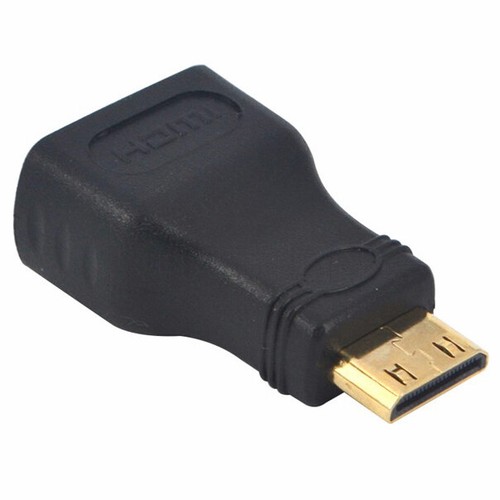 Mini HDMI Male to HDMI Female Plug Adapter Cable Gold Connector for HDTV Monitor - Picture 8 of 12