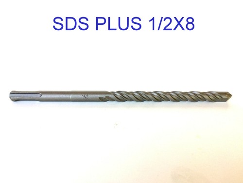 Set 10 pz di punte per trapano a percussione SDS PLUS 1/2" diametro 8" punta in metallo duro lunghe G - Foto 11 di 12