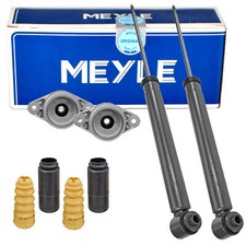 2x MEYLE Stoßdämpfer + Domlager Service-Kit Hinten für AUDI A6 C6 2.0-5.2