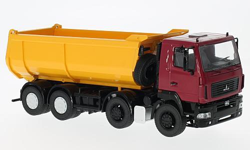 MAZ 6516 8X4 Muldenkipper, rot dunkelgelb, 1 43, Start Scale Models MAZ 6516 8X4 Muldenkipper, rot dunkelgelb, 1 43, Start Scale Models