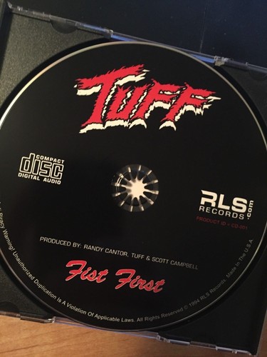 TUFF "Fist First" factory CD feat "Tied To The Bells" signed by Stevie Rachelle - Picture 3 of 8