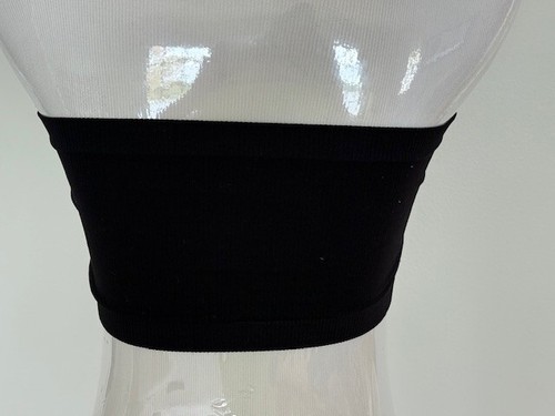 Women's black S/M (No Size) bandeau BDG with pads (can be removed) - smoke free - Picture 4 of 11