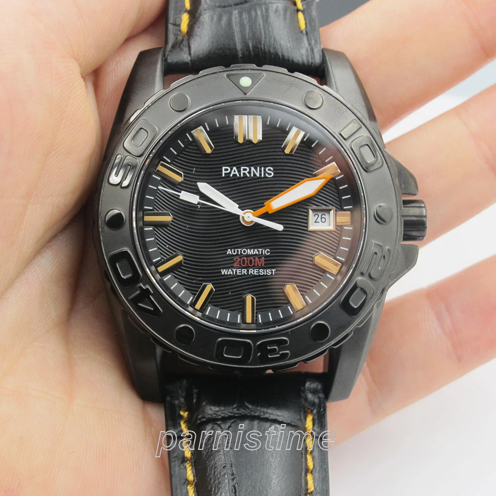 43mm Parnis Japan Automatic Men s Watch 200M Water Resistant