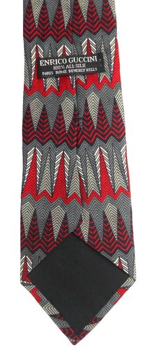 Enrico Guccini Men's Necktie 100% Silk Handmade Special Design Monterey Bay USA - Picture 5 of 8