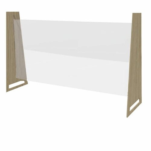 Bolero Canteen-Style Counter-Top Sneeze Guard Light Oak 860 x 900mm - Picture 5 of 5