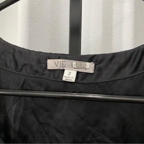 Vie La V Nile Metallic Mini Black Silver Gold Sequin Dress Sequins 2 Cocktail • - Picture 4 of 6