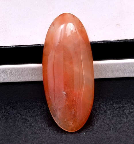 93.40 Cts Natural Red Moss Agate Oval Shape Cabochon Loose Gemstone-64x28mm Size - Picture 4 of 8