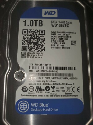 Western Digital WD10EZEX-08WN4A0 1.0TB 3.5