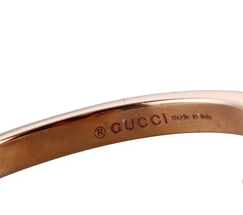 18k Gucci Running GG Rose Gold Ring Retail $850 - Picture 4 of 8