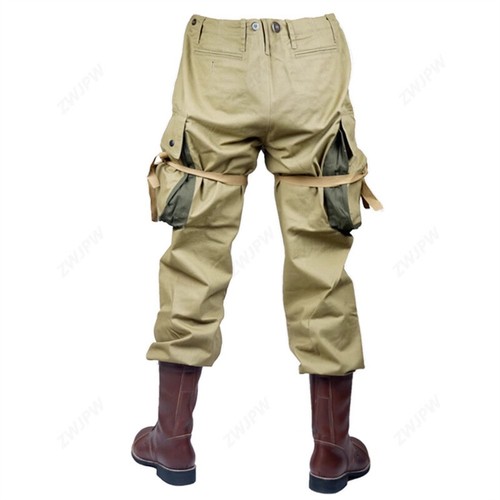 WW2 US Military Army M42 Field Pants Men's Solider Airborne Paratrooper Trousers - Picture 9 of 9