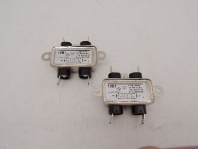 Lot of 2 New Corcom 1VB1 EMI Filter 1A 120V - 250V
