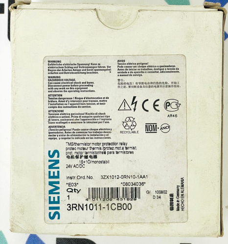 SIEMENS 3RN1011-1CB00 Thermistor Motor Protection Relay - Picture 8 of 8