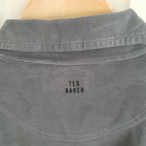 Herren Ted Baker Langarmshirt grau Größe 3 Medium 38" Brustumfang - Sehr guter Zustand. - Bild 3 von 5