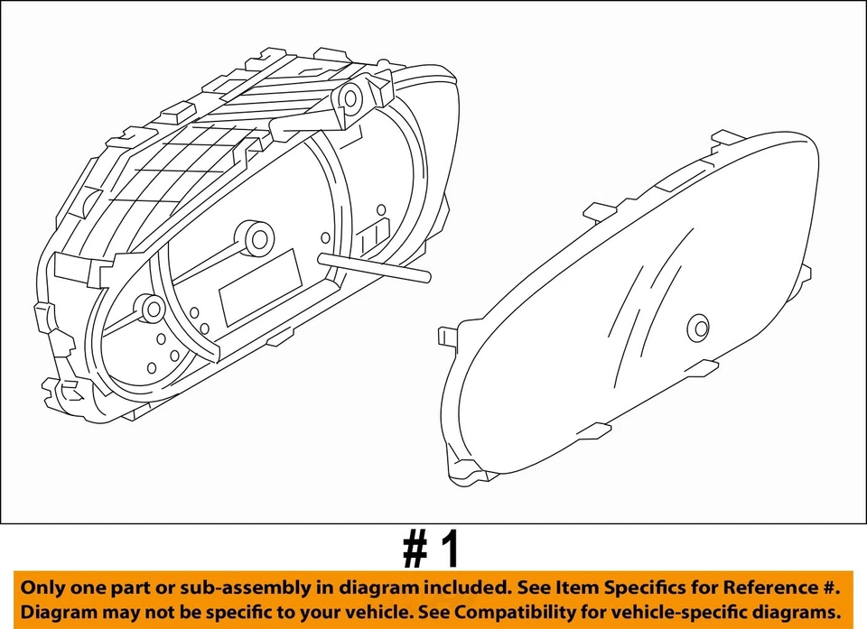 Б/у спидометр указатель подходит: 2018 Mitsubishi Mirage MPH хэтчбек ID 8100C432 Gr - Изображение 3 из 4