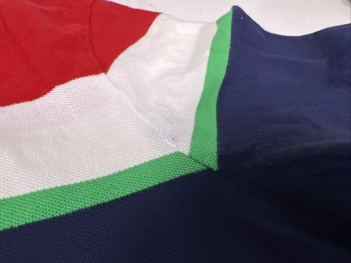 Polo by Ralph Lauren RLYC Yachtsman Polo Shirt, Uomo XL Rosso, Bianco e Blu, Vint - Foto 5 di 14