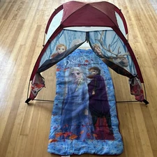 Exxel Outdoors Disney Frozen 2 Kids Camping Set with Tent & Sleeping Bag