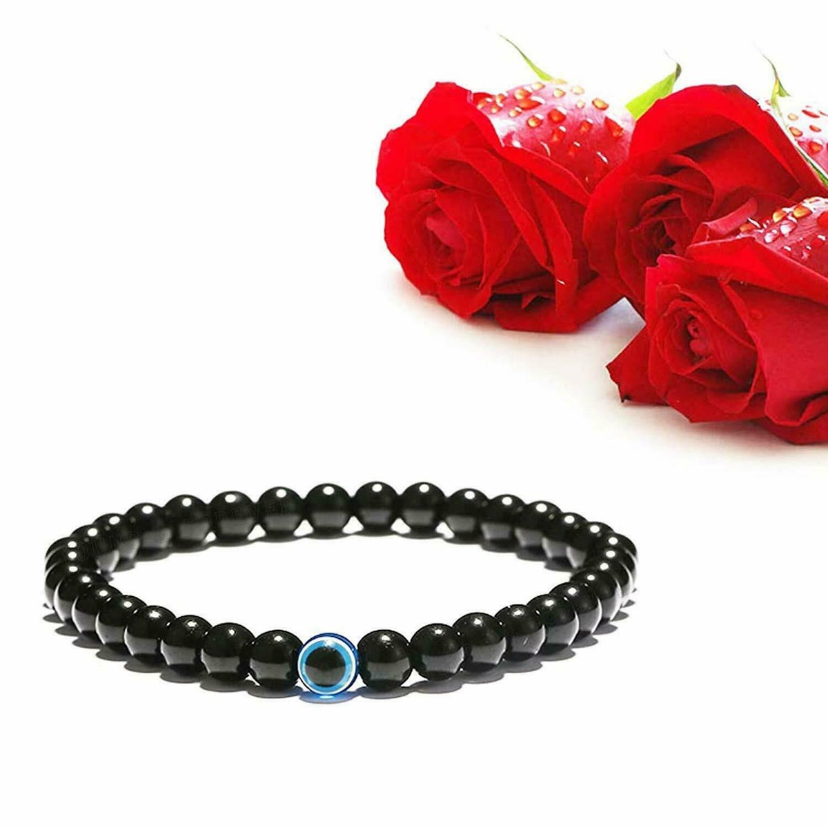 Bracciale rigido Symbolica, Evil eye, Blu, Placcato color oro di