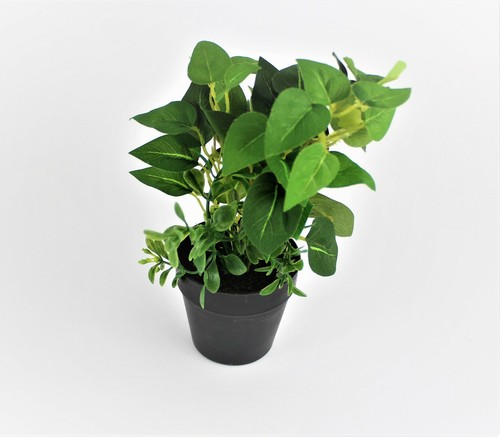 6 Arten künstliche Pflanze Deko blütenpflanze im Topf Kunstpflanzen Deko ca.20cm - Bild 23 von 25