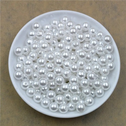 PEARL BEADS ROUND 3/4/6/8/10/12mm 50x100x300x400x500x1000 Jewelry Making - Picture 25 of 45