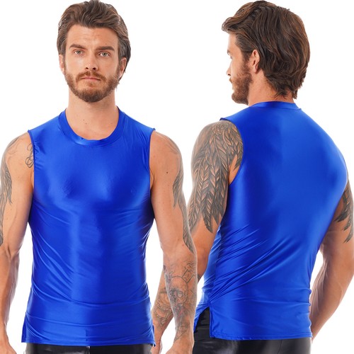 Hombres Sin mangas Músculo Media Camisetas Básicas Prendas para el torso sin mangas Recortadas Fitness Gimnasio Chaleco Deportivo - Imagen 98 de 104
