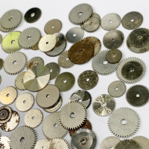 50 Ratchet Wheels Gears Steampunk Repair Watch Part Watchmakers Lot Pocket Wrist - Picture 5 of 9