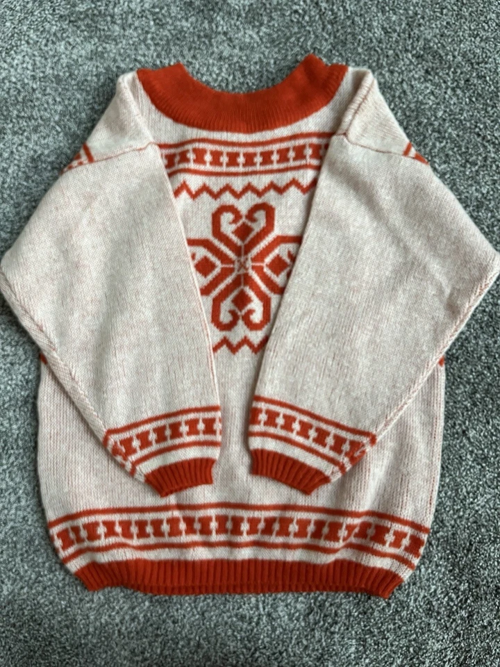 Suéter Together Para Mujer Talla Grande Multicolor Mezcla Geométrica Lana Años 80’s Vintage Foto 3 de 4