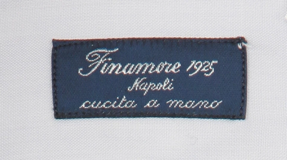 Camisa de algodón gris claro Finamore Napoli - Slim - (FN720224) Foto 4 de 4