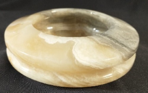 Natural Onyx Candleholder Trinket Dish Paperweight - Picture 4 of 6