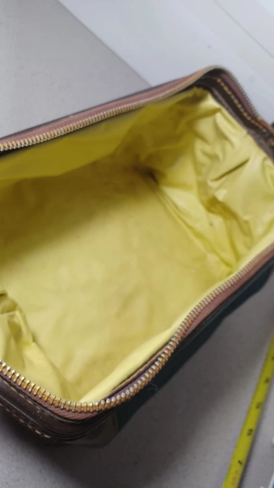 Bolso de mezclilla y cuero para después del afeitado LEVI'S con etiqueta naranja de colección raro artículo único en su tipo Foto 3 de 4