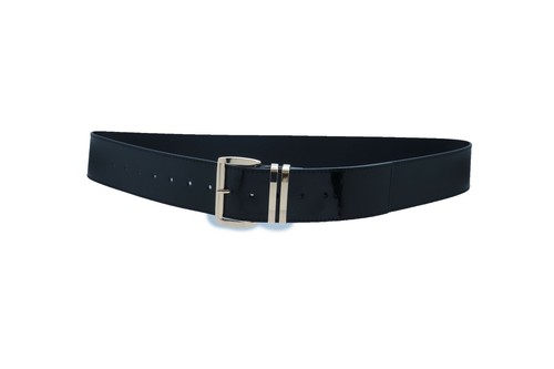 Women Black Red Brown Silver Waistband Wide Sexy Belt Gold Buckle Size M L XL - Picture 36 of 60