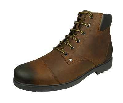 Geox U Rhadalf C Mens Leather Ankle Boots Warm Lining Winter Hi-Top Shoes Brown | eBay